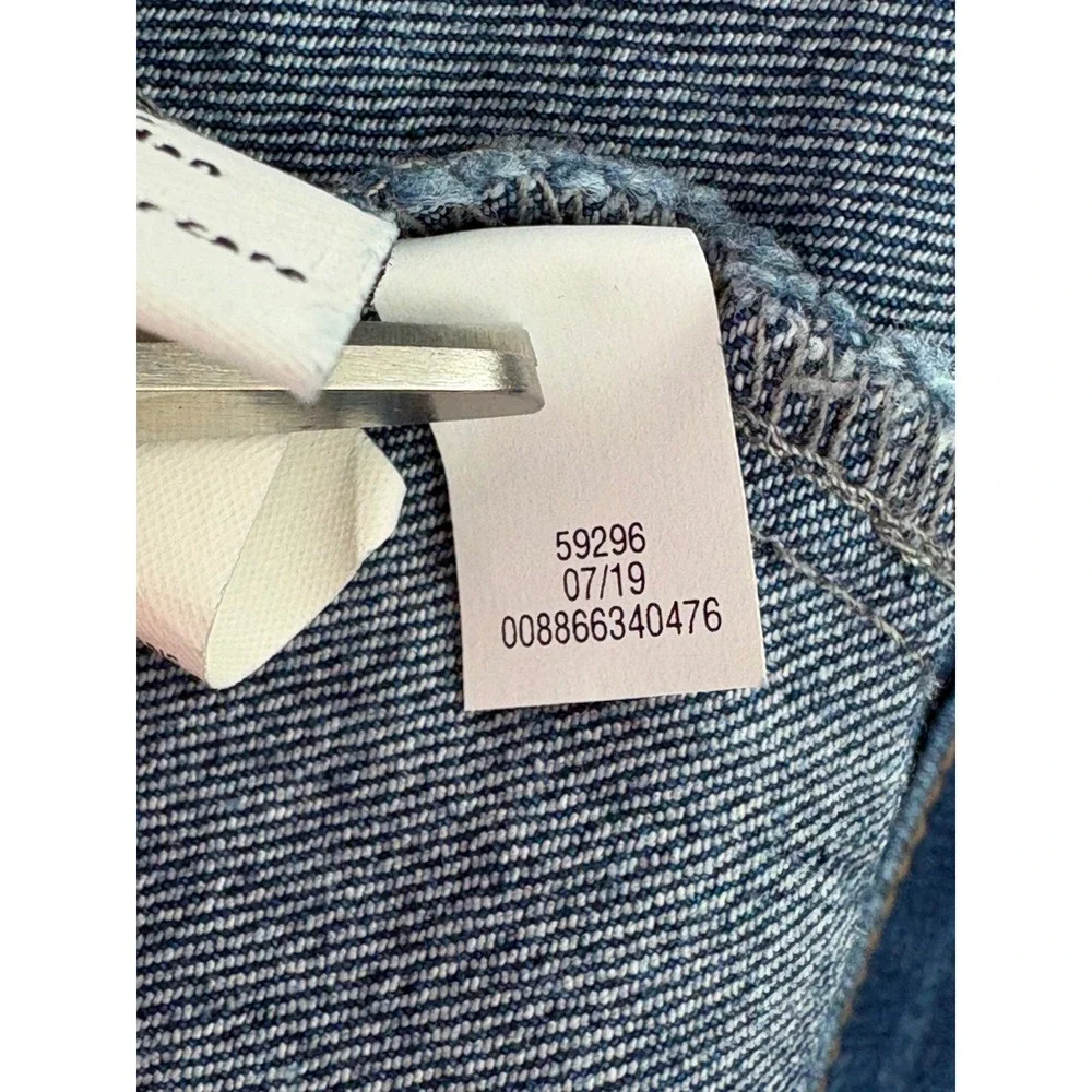 Nine West Kick‎ Flare Jeans Blue Raw Stepped Hem 18